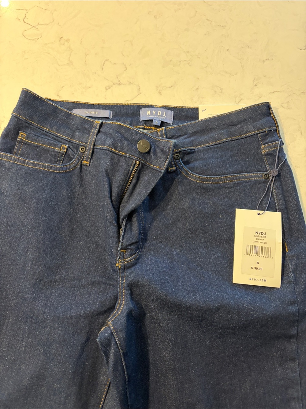 NYDJ Dark Blue Skinny Jeans